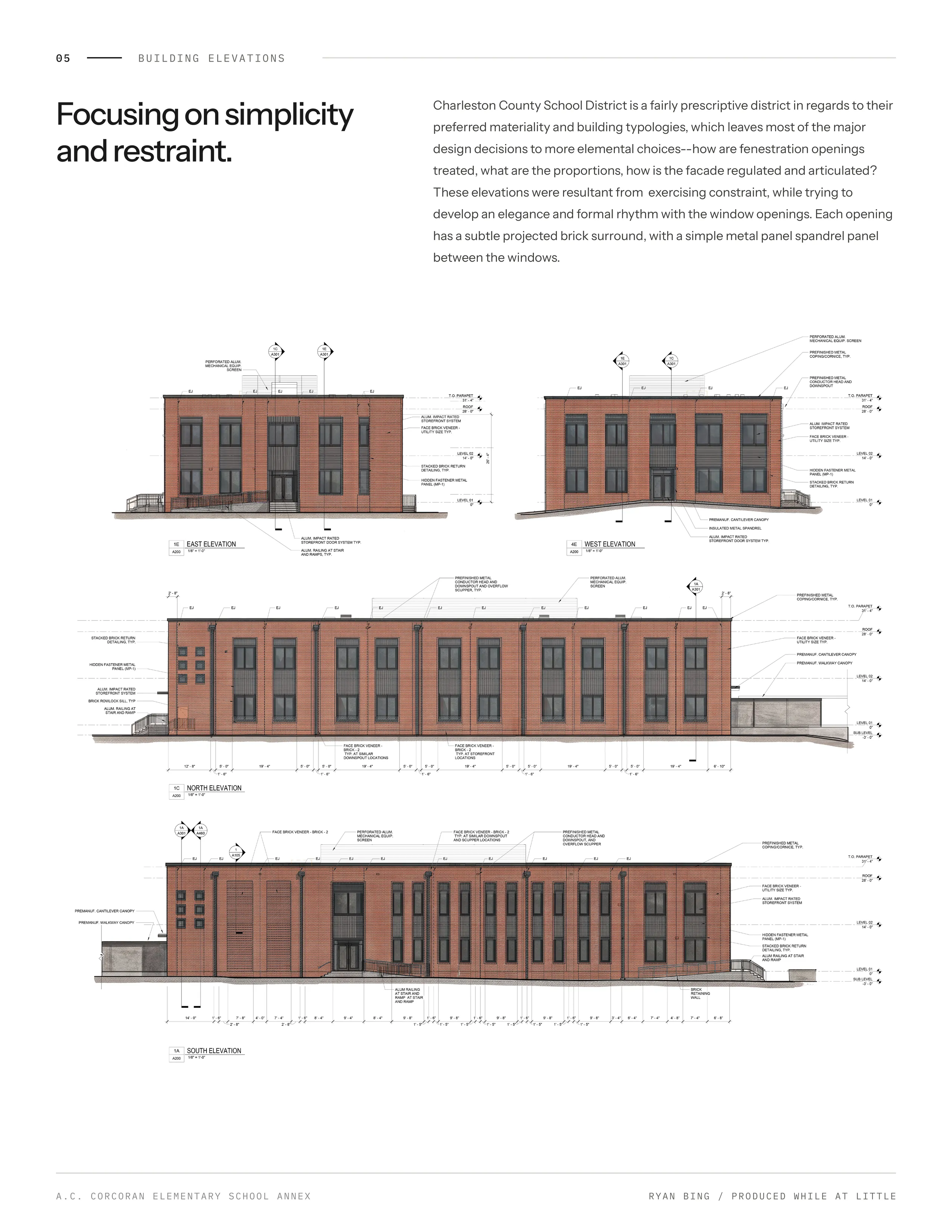 Page 5: Building elevations