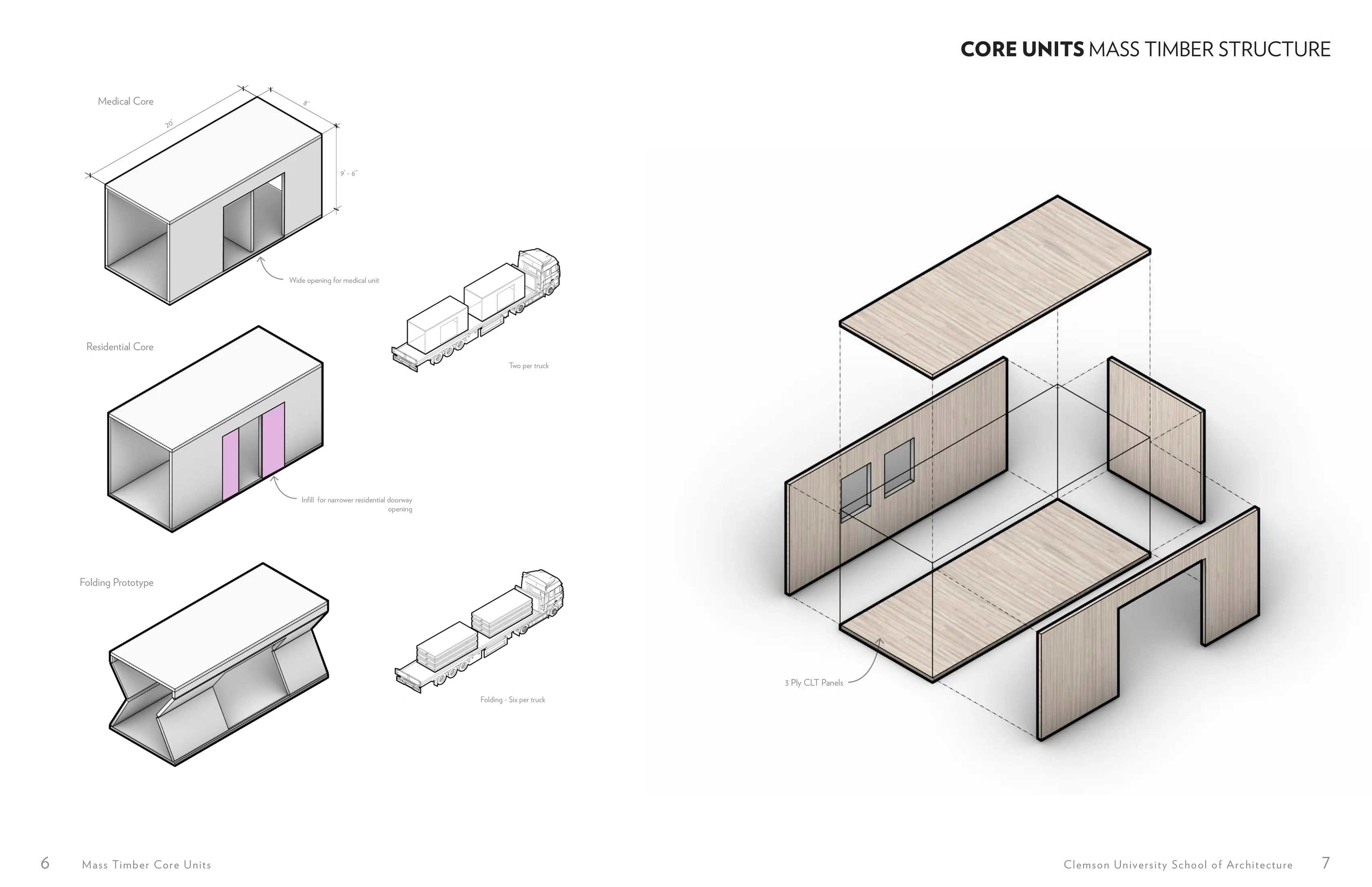 Page 4: Core units: mass timber structure