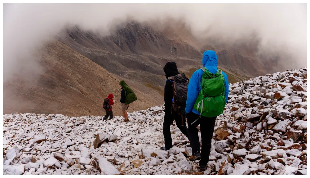 Descending Mt. Cameron