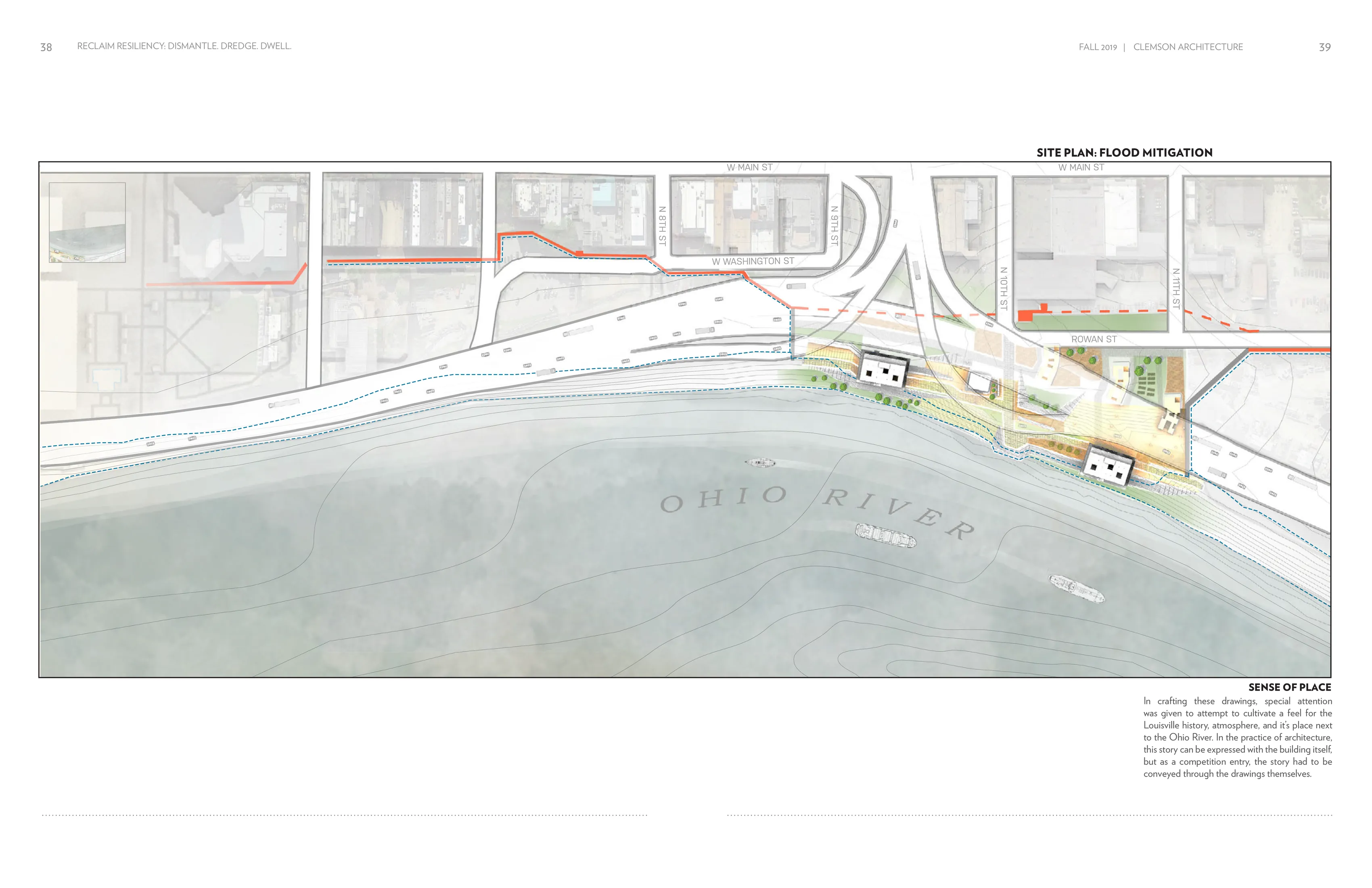 Page 3: Site plan: flood mitigation