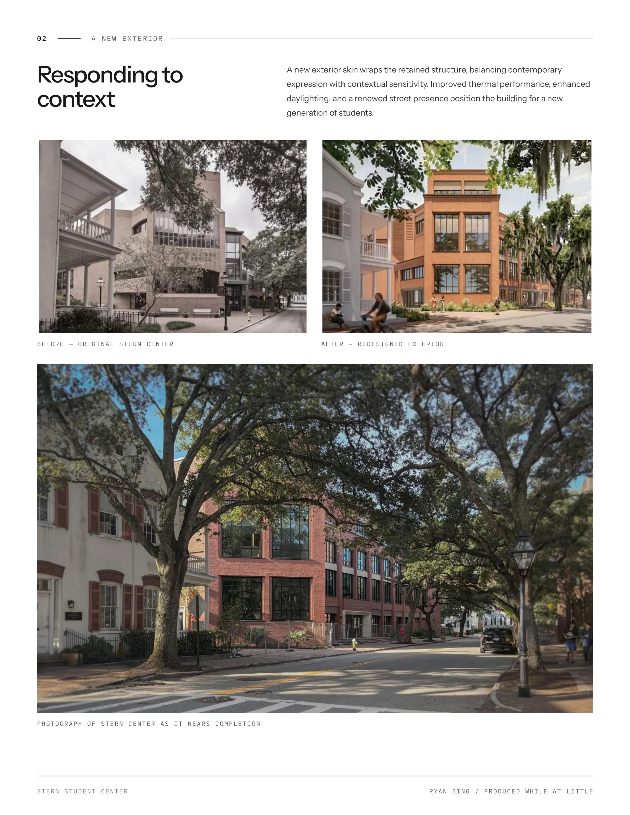 Page 5: A new exterior