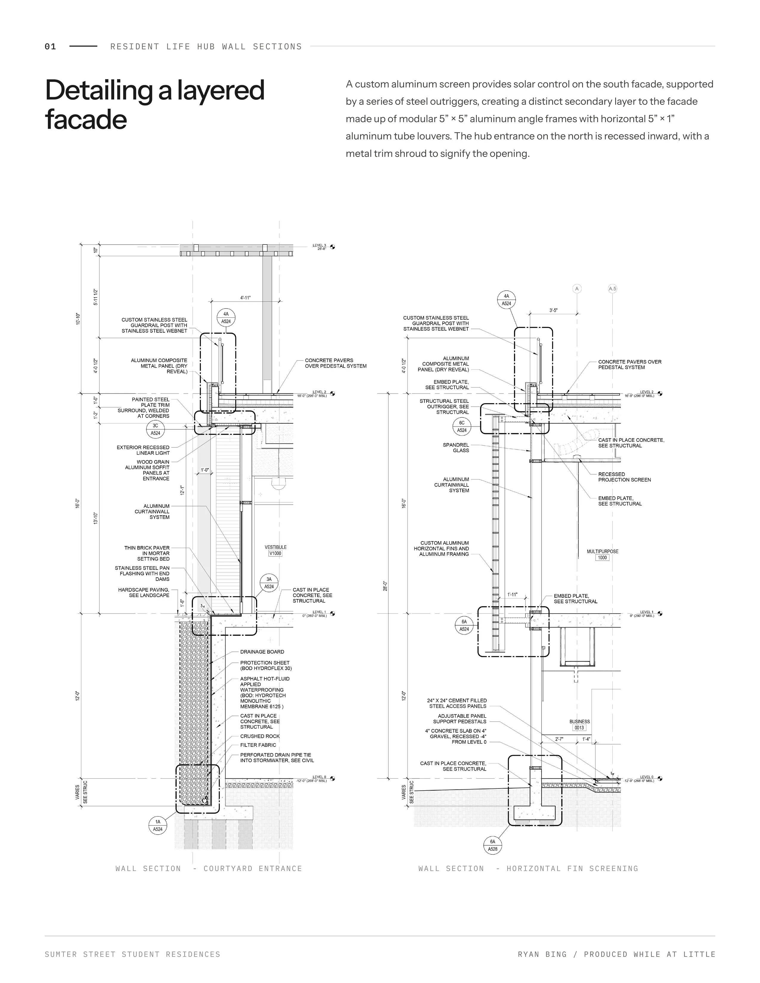 Page 8: Resident life hub wall sections