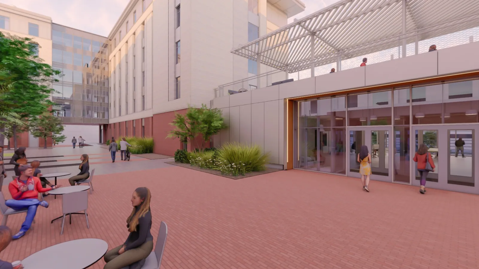 Courtyard view, Sumter Street Student Residences